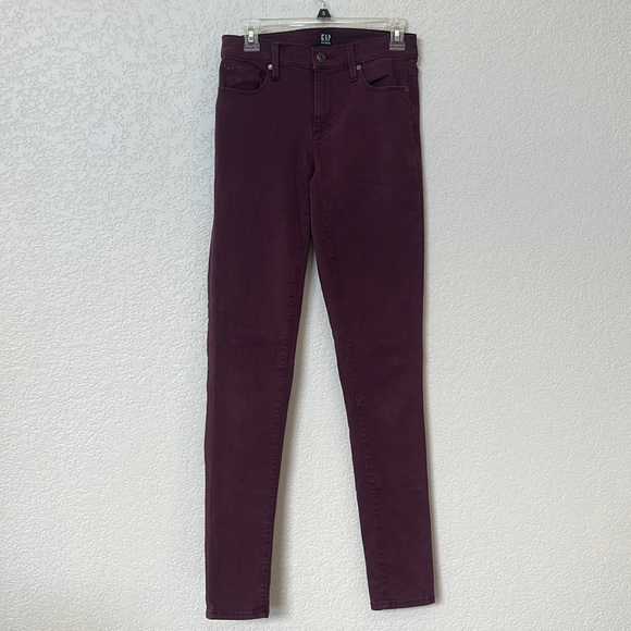Gap Denim Pants True Skinny Purple size 27 Tall - Picture 2 of 8